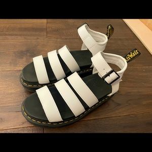 White Doc Marten Blaire Sandal